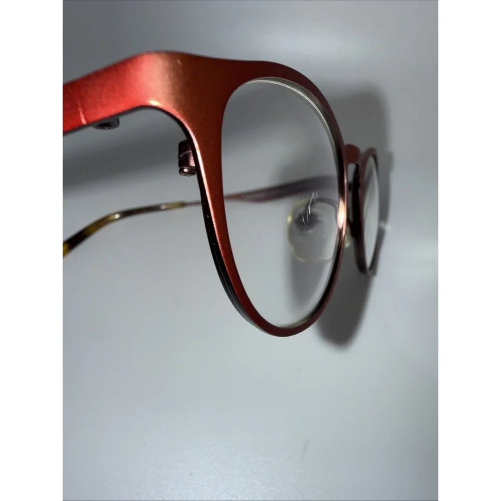 Jean Lafont Paris, RESONANCE 628, 48-21 Authentic Copper Cateye Eyeglass Frames.